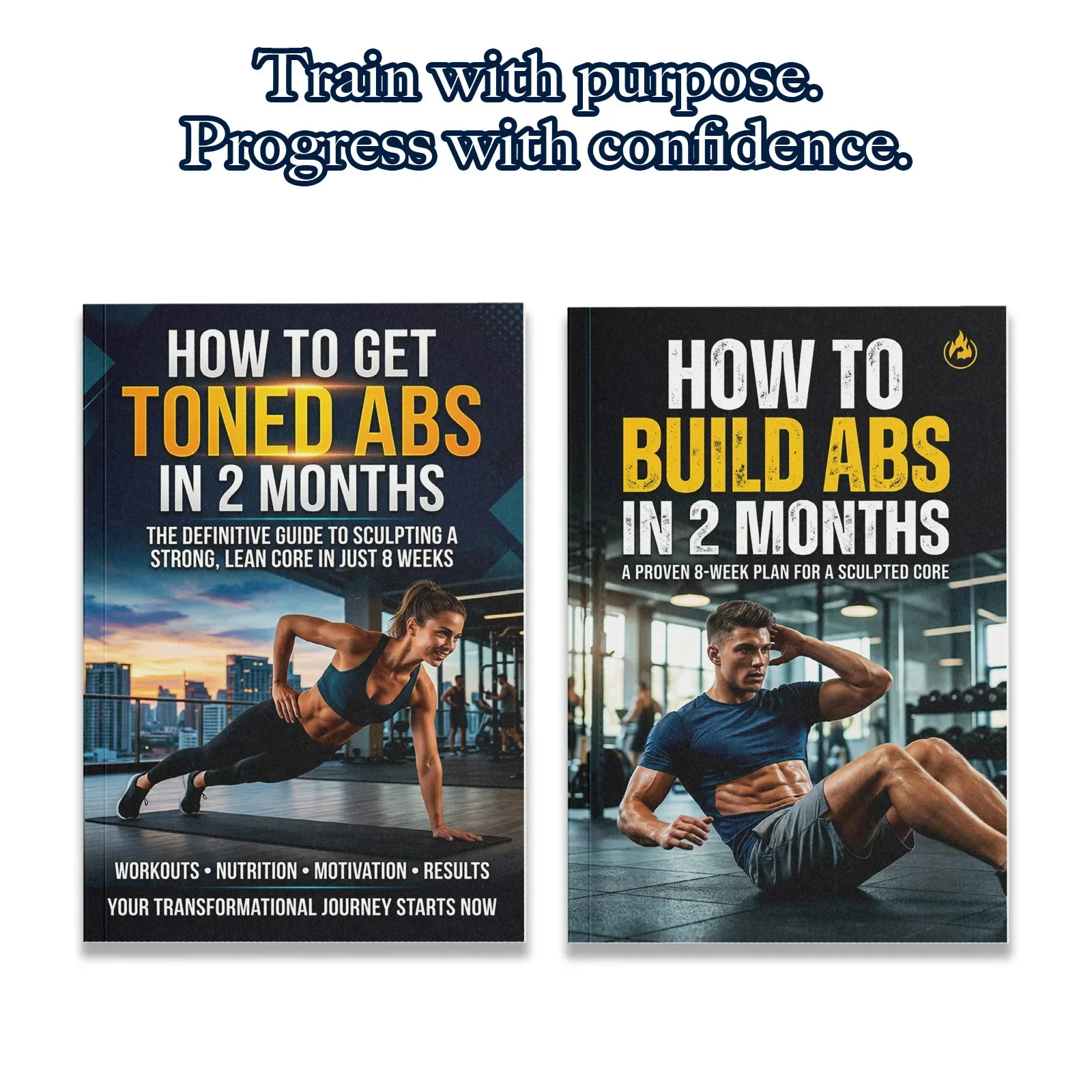Fitness Nutrition Guide Book - Erkekler ve Kadınlar için 2 Kitaplı