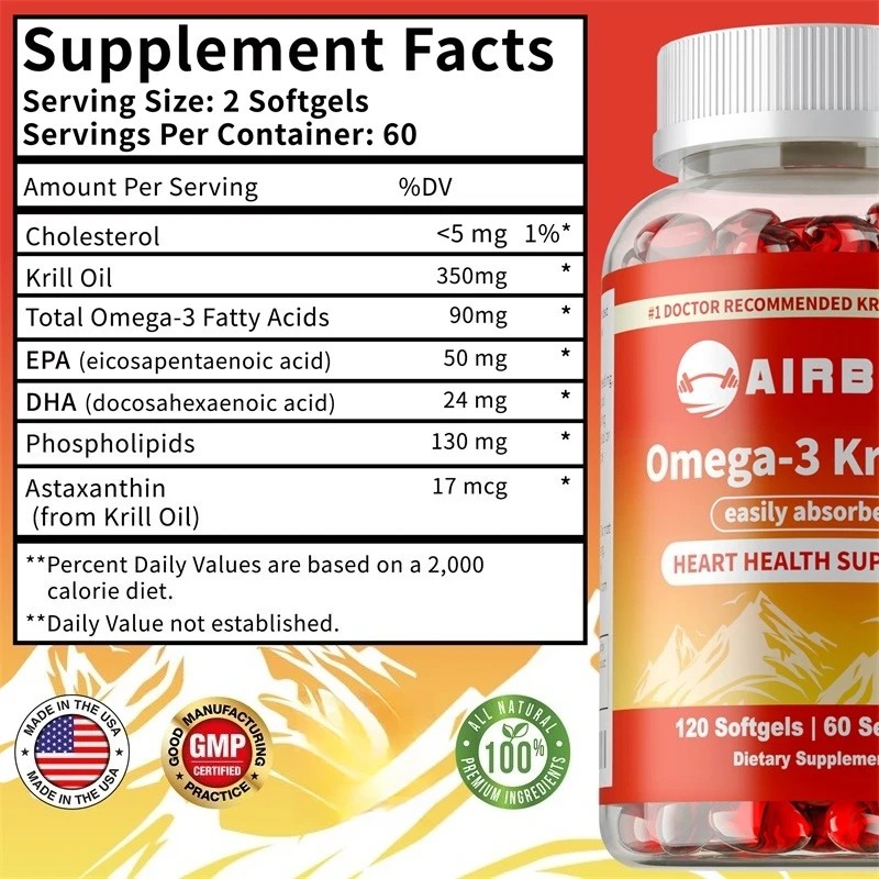 Omega-3 Krill Yağı, EPA, DHA,  - Krill Oil Supplement incelemesi ve fiyatı